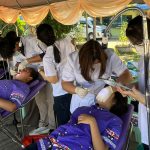 นิสิตทันตแพทย์เข้าร่วมกิจกรรมชุมชนสัมพันธ์สู่การพัฒนาที่ยั่งยืน สำหรับบริการให้กับชุมชน ภายใต้โครงกา...